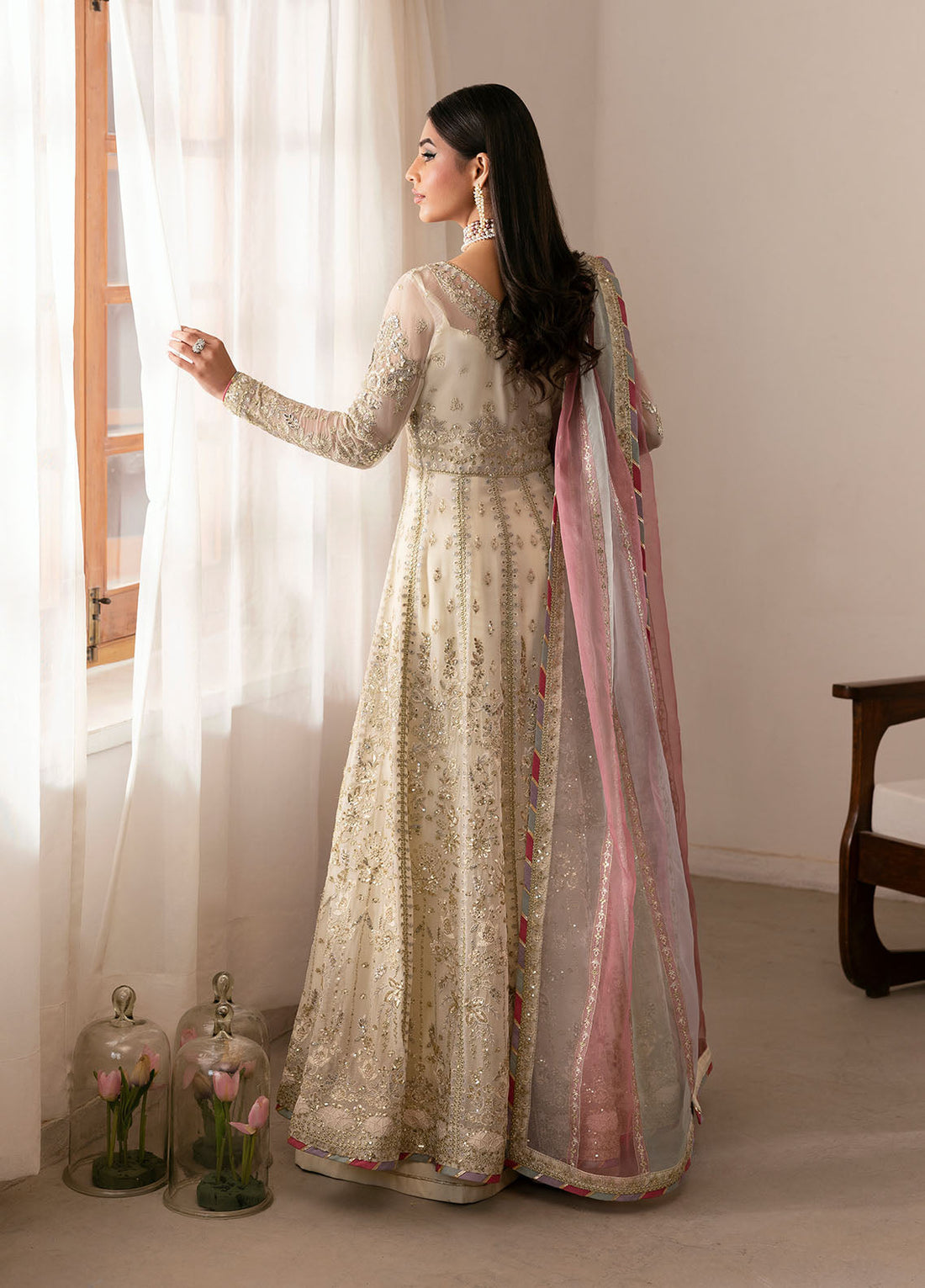 Gulaal | Reverie Embroidered Chiffon | CHIRAGH - House Of Hania
