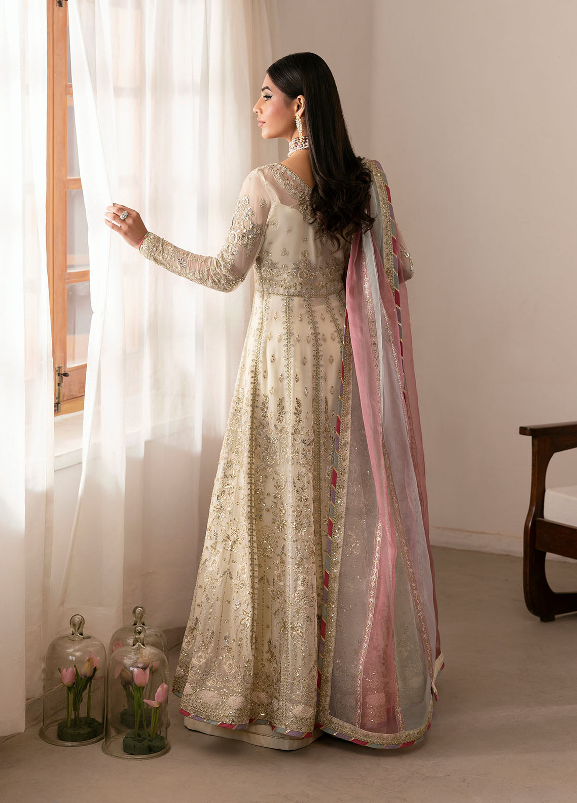 Gulaal | Reverie Embroidered Chiffon | CHIRAGH - House Of Hania