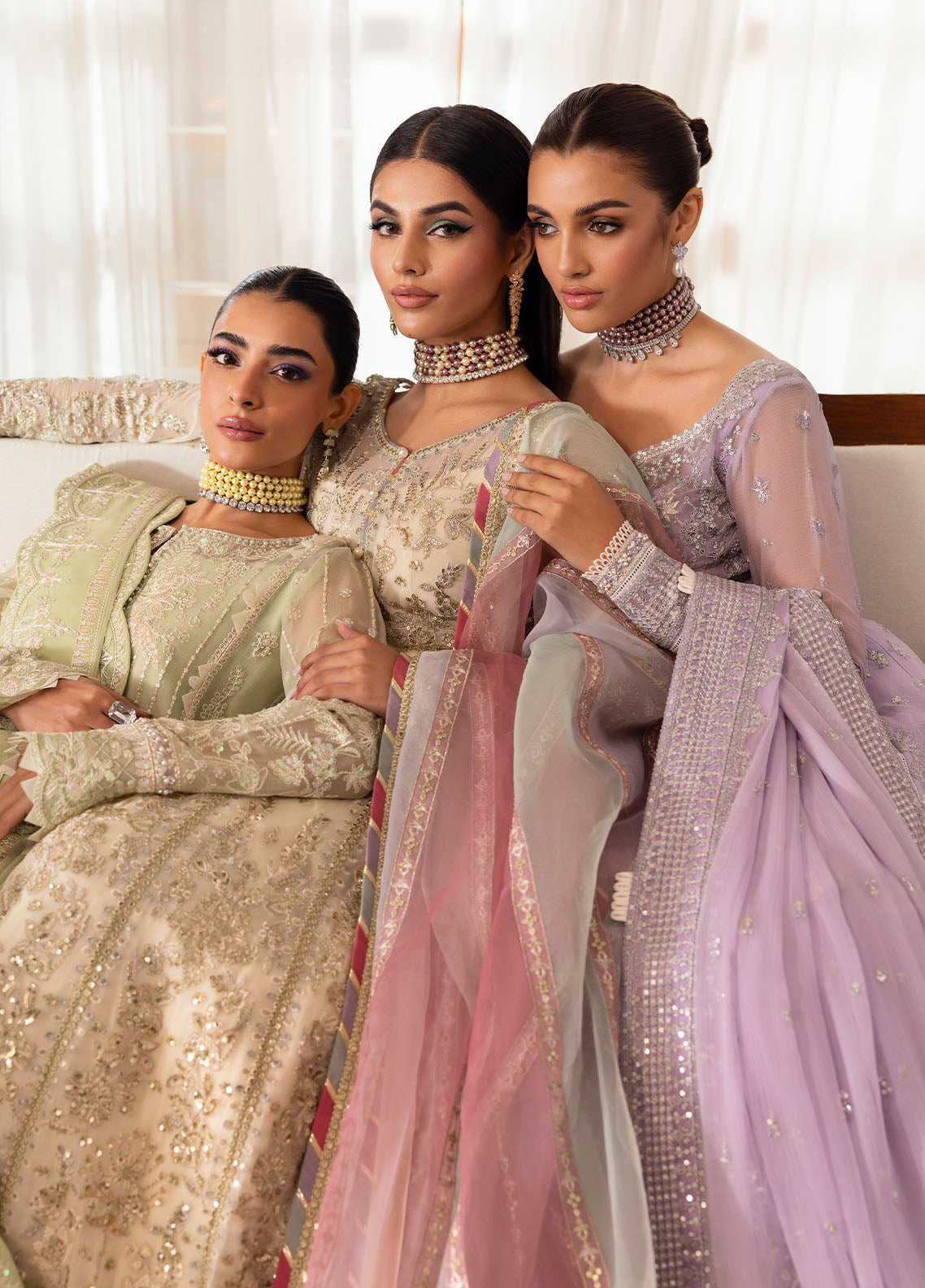 Gulaal | Reverie Embroidered Chiffon | CHIRAGH - House Of Hania