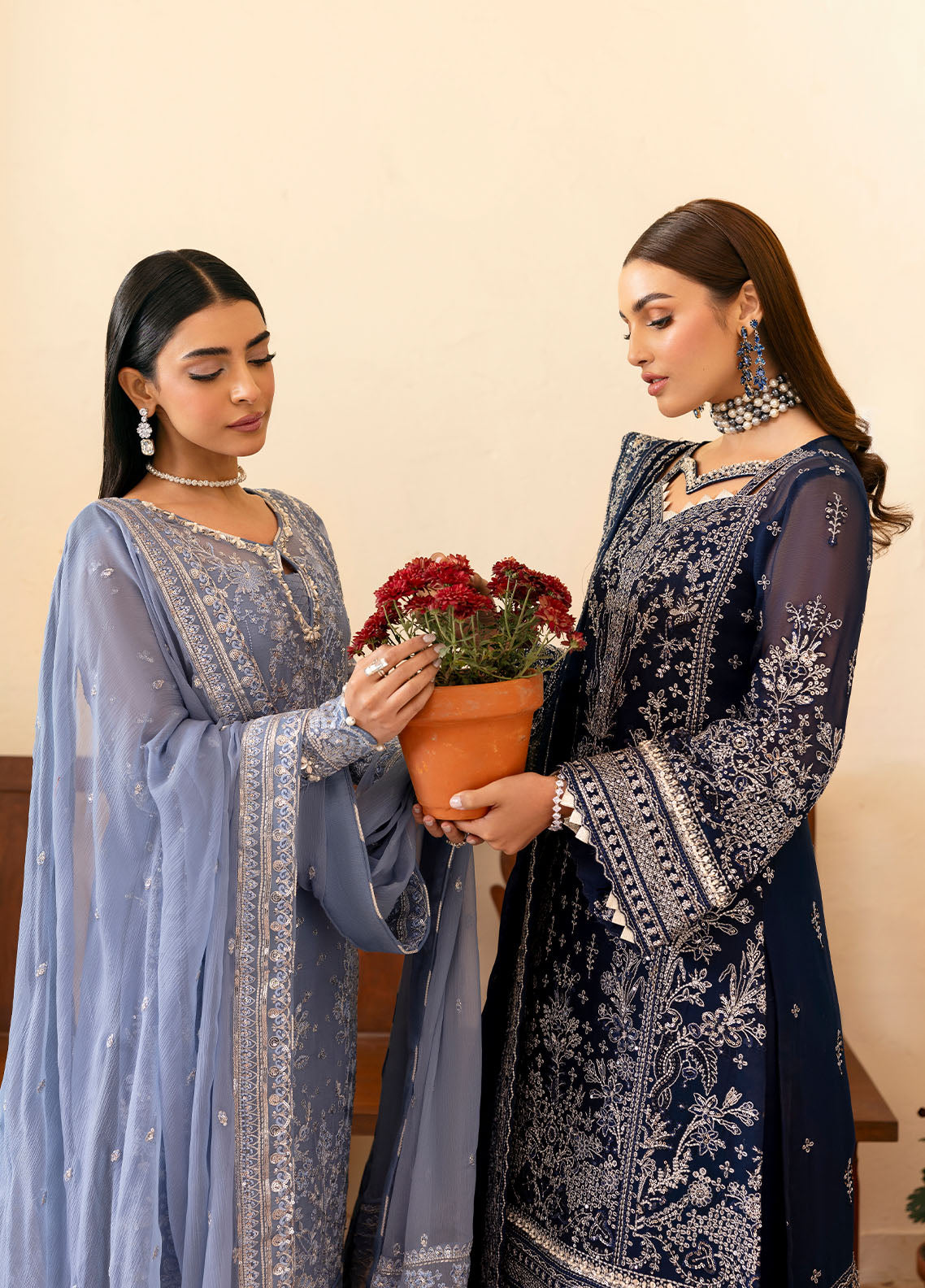 Gulaal | Reverie Embroidered Chiffon | MEHER - House Of Hania