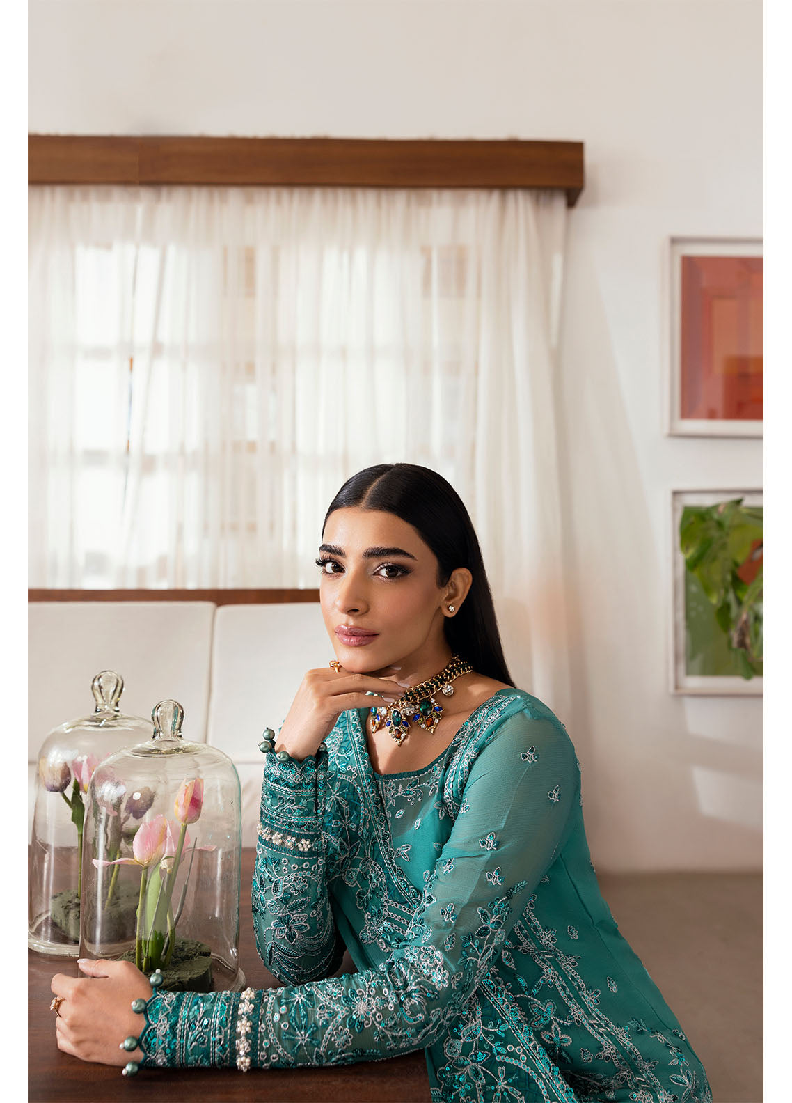 Gulaal | Reverie Embroidered Chiffon | MIRAL - House Of Hania