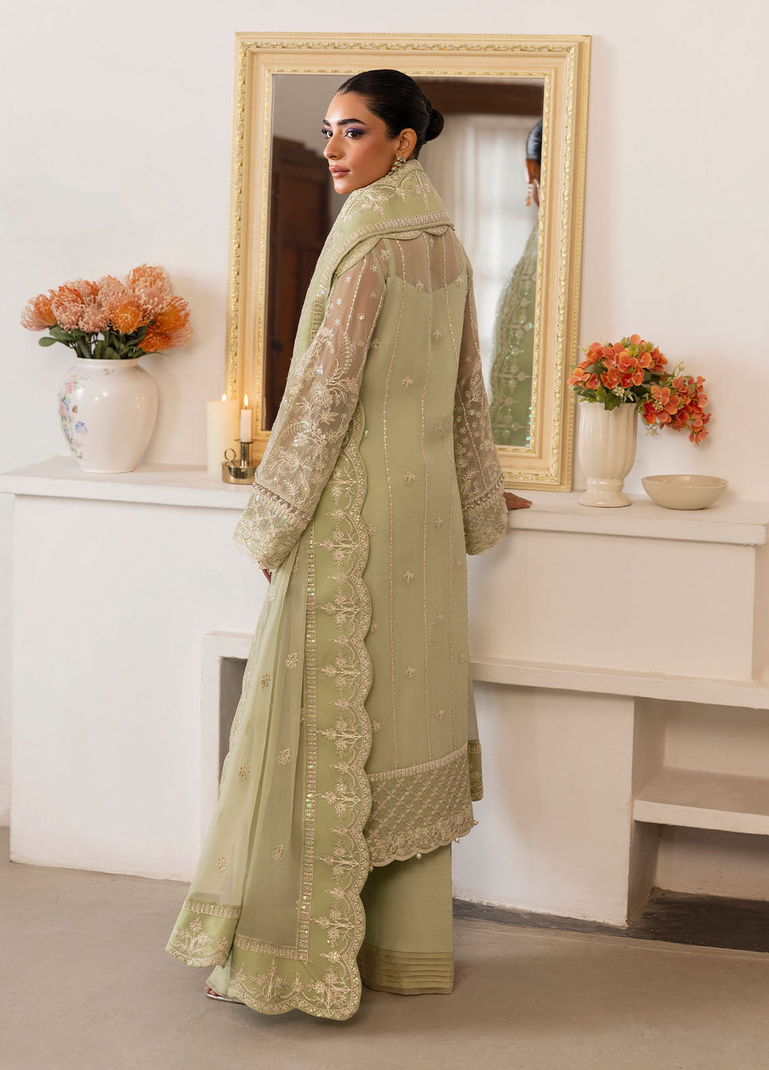 Gulaal | Reverie Embroidered Chiffon | VIRIDA - House Of Hania