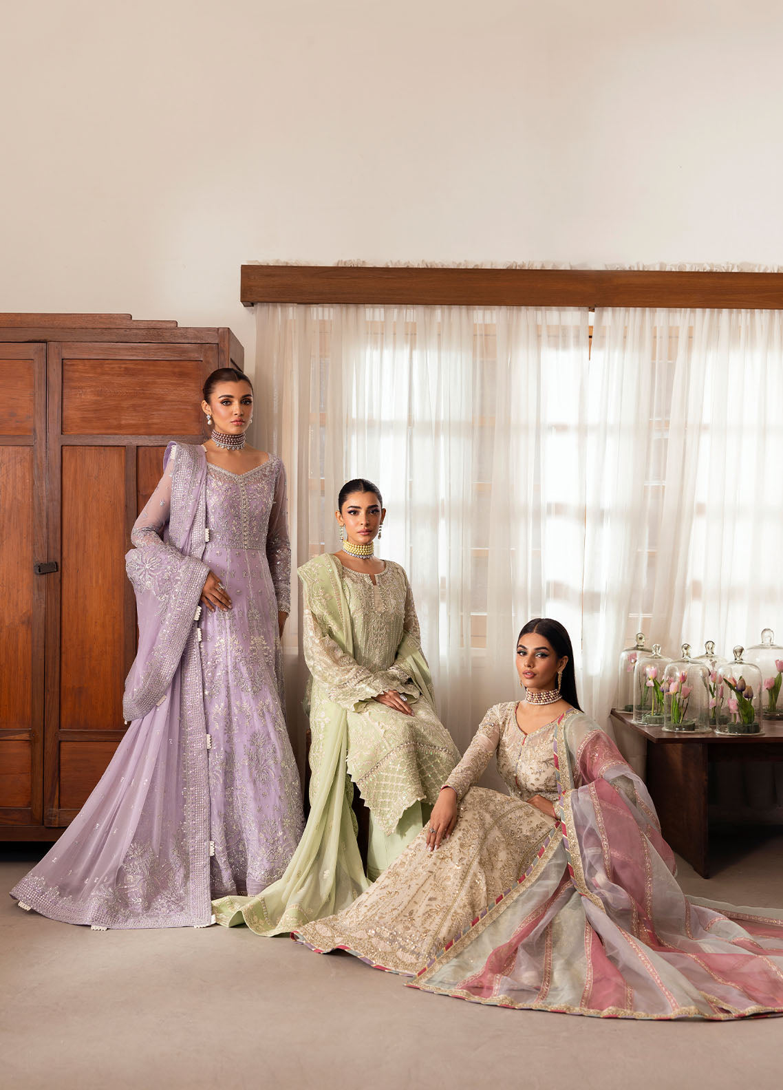 Gulaal | Reverie Embroidered Chiffon | VIRIDA - House Of Hania