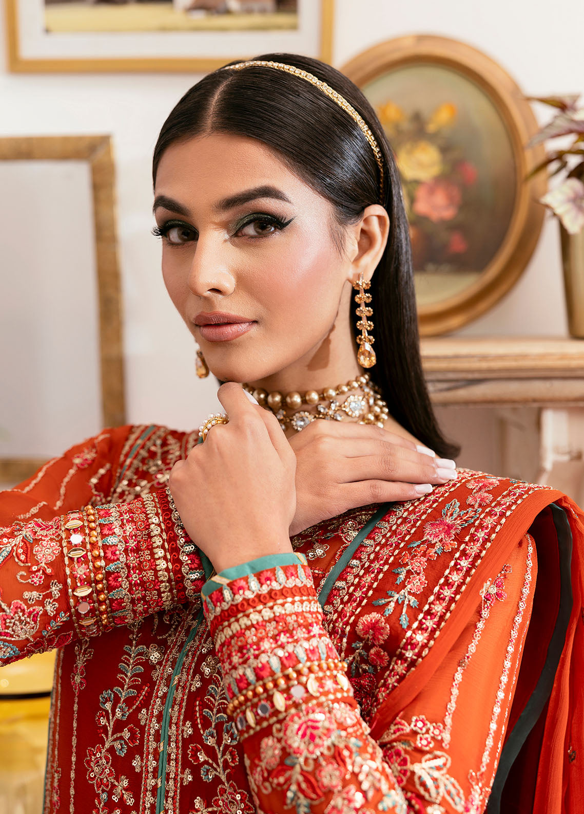 Gulaal | Reverie Embroidered Chiffon | ZARNA - House Of Hania