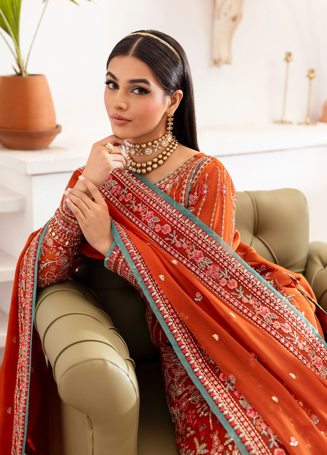 Gulaal | Reverie Embroidered Chiffon | ZARNA - House Of Hania