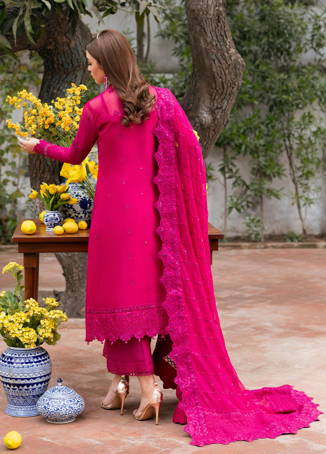 Gulaal | Reverie Embroidered Chiffon | ZEVIRA - House Of Hania