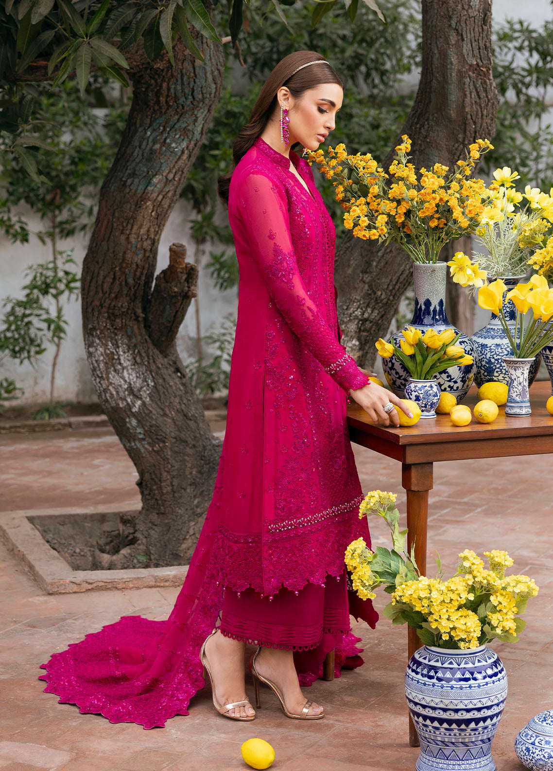 Gulaal | Reverie Embroidered Chiffon | ZEVIRA - House Of Hania