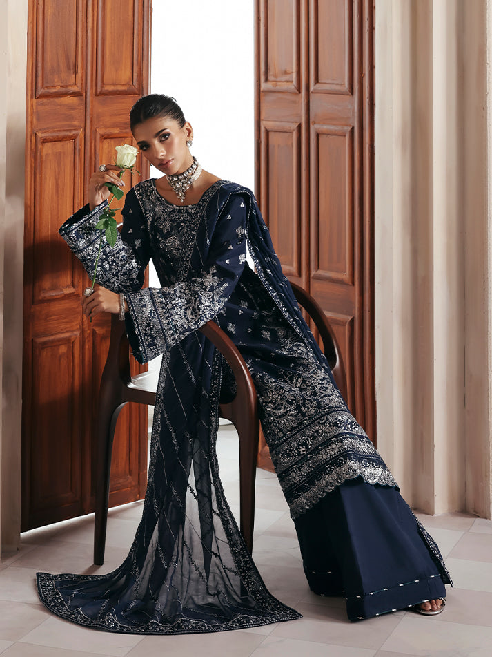 Gulaal | Serica Raw Silk | Saphira - House Of Hania