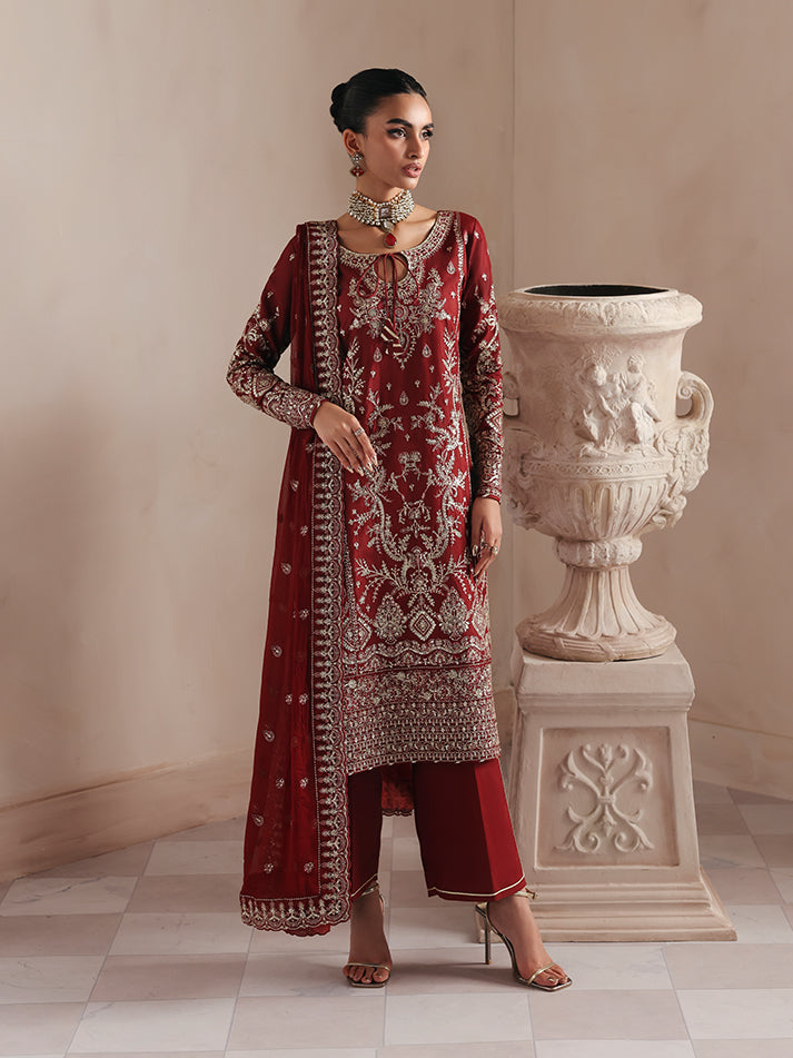 Gulaal | Serica Raw Silk | Seryne - House Of Hania