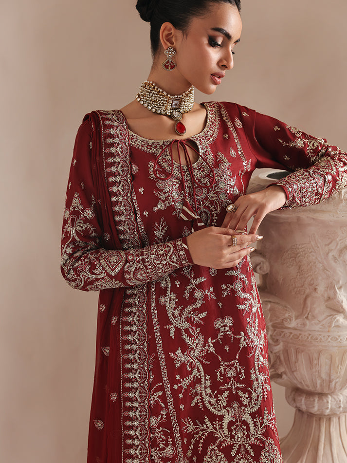 Gulaal | Serica Raw Silk | Seryne - House Of Hania