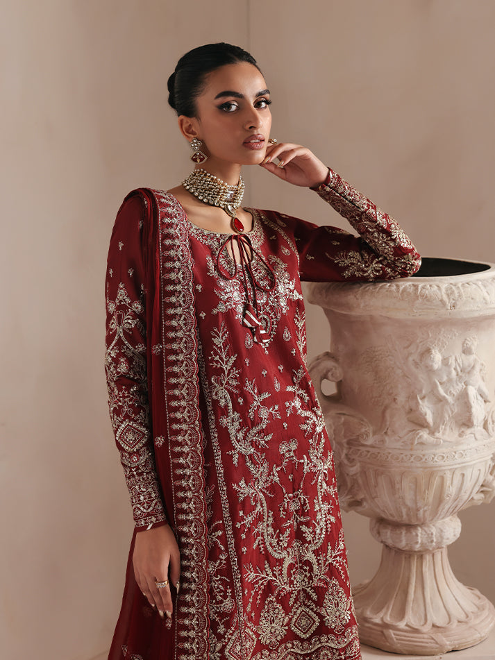 Gulaal | Serica Raw Silk | Seryne - House Of Hania