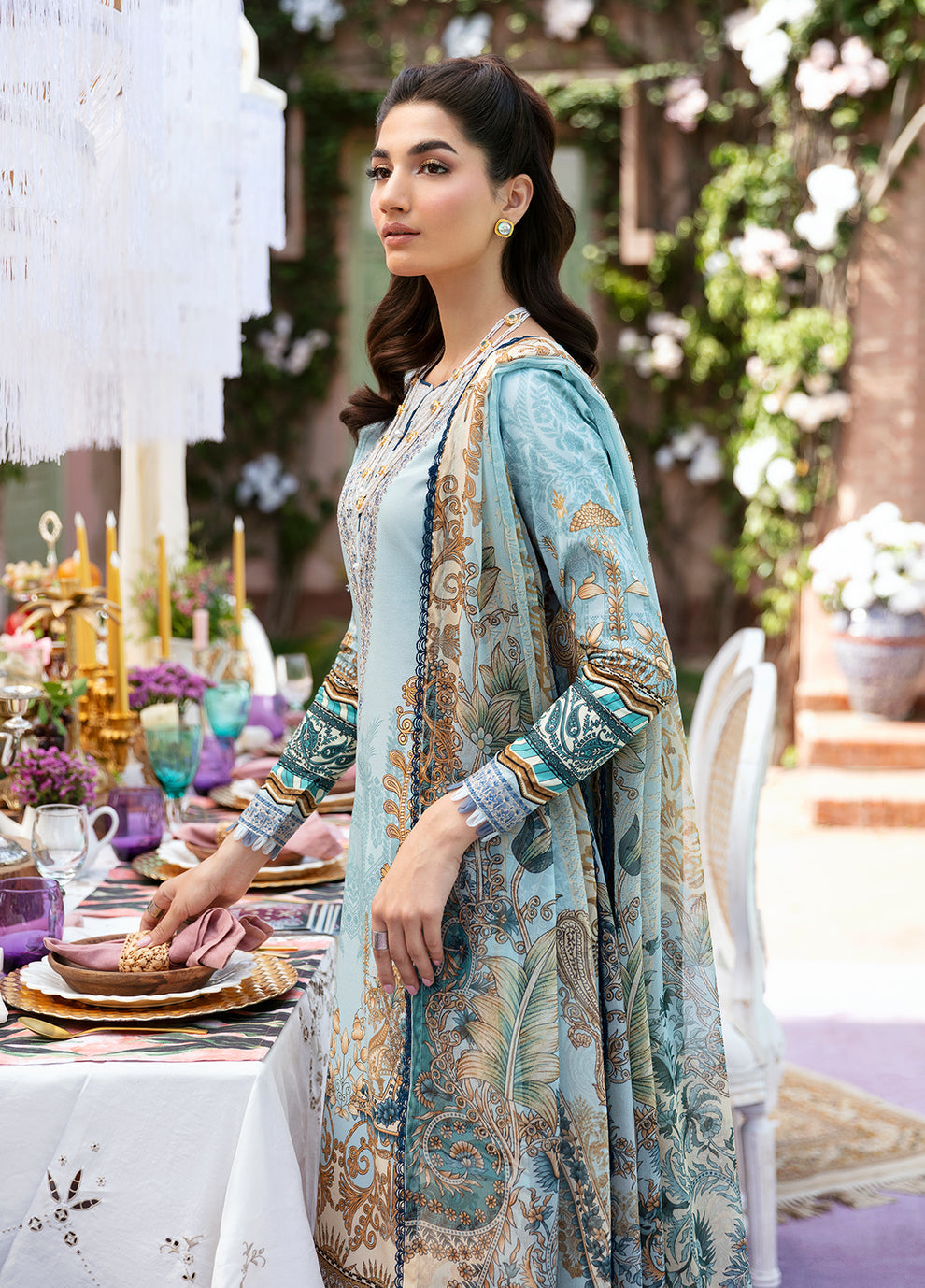 Gulaal | Summer Glow Lawn 24 | AMAYRAH (GL-L-24V3-02) - House Of Hania