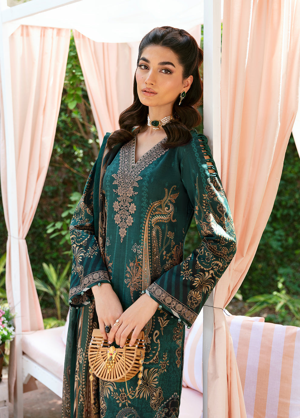 Gulaal | Summer Glow Lawn 24 | EMMELINE (GL-L-24V3-08) - House Of Hania