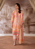 Gulaal | Velouré Printed Silk | Blush Royale - House Of Hania
