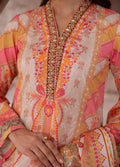 Gulaal | Velouré Printed Silk | Blush Royale - House Of Hania