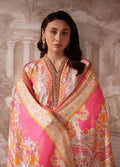 Gulaal | Velouré Printed Silk | Blush Royale - House Of Hania