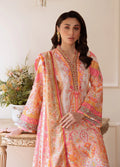 Gulaal | Velouré Printed Silk | Blush Royale - House Of Hania