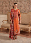 Gulaal | Velouré Printed Silk | Rustic Regalia - House Of Hania