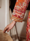 Gulaal | Velouré Printed Silk | Rustic Regalia - House Of Hania