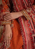 Gulaal | Velouré Printed Silk | Rustic Regalia - House Of Hania
