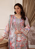 Gulaal | Velouré Printed Silk | Twilight Elegance - House Of Hania