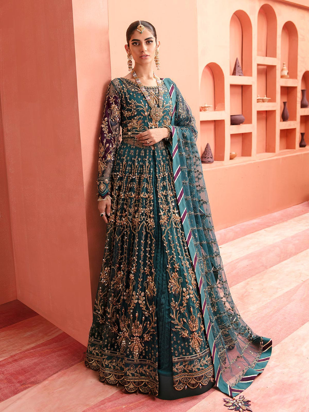 Gulaal | Wedding Formals | AYZEL GL-WS-22V1-27 (PISHWAS AND LEHNGA) - House Of Hania