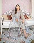 Gulaal | Wedding Formals | Avenir Embroidered Net 3-Piece Suit WS-01 - House Of Hania