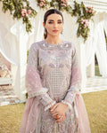 Gulaal | Wedding Formals | CLAIR EMBROIDERED NET 3-PIECE SUIT WS-05 - House Of Hania