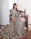 Gulaal | Wedding Formals | Gulnoor Embroidered Net 3-Piece Suit WS-18 - House Of Hania