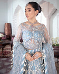 Gulaal | Wedding Formals | Mehnaaz Embroidered Net 3-Piece Suit WS-13 - House Of Hania
