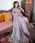 Gulaal | Wedding Formals | NAAZ EMBROIDERED NET 3-PIECE SUIT WS-09 - House Of Hania