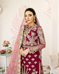 Gulaal | Wedding Formals | Pois Embroidered Net 3-Piece Suit WS-08 - House Of Hania
