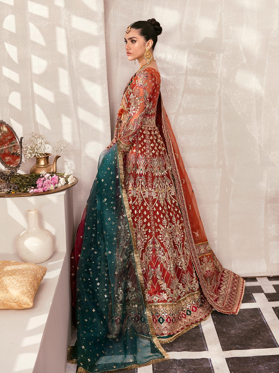 Gulaal | Wedding Formals | ZAIRA GL-WS-22V1-30 (RUST ANGRAKHA) - House Of Hania