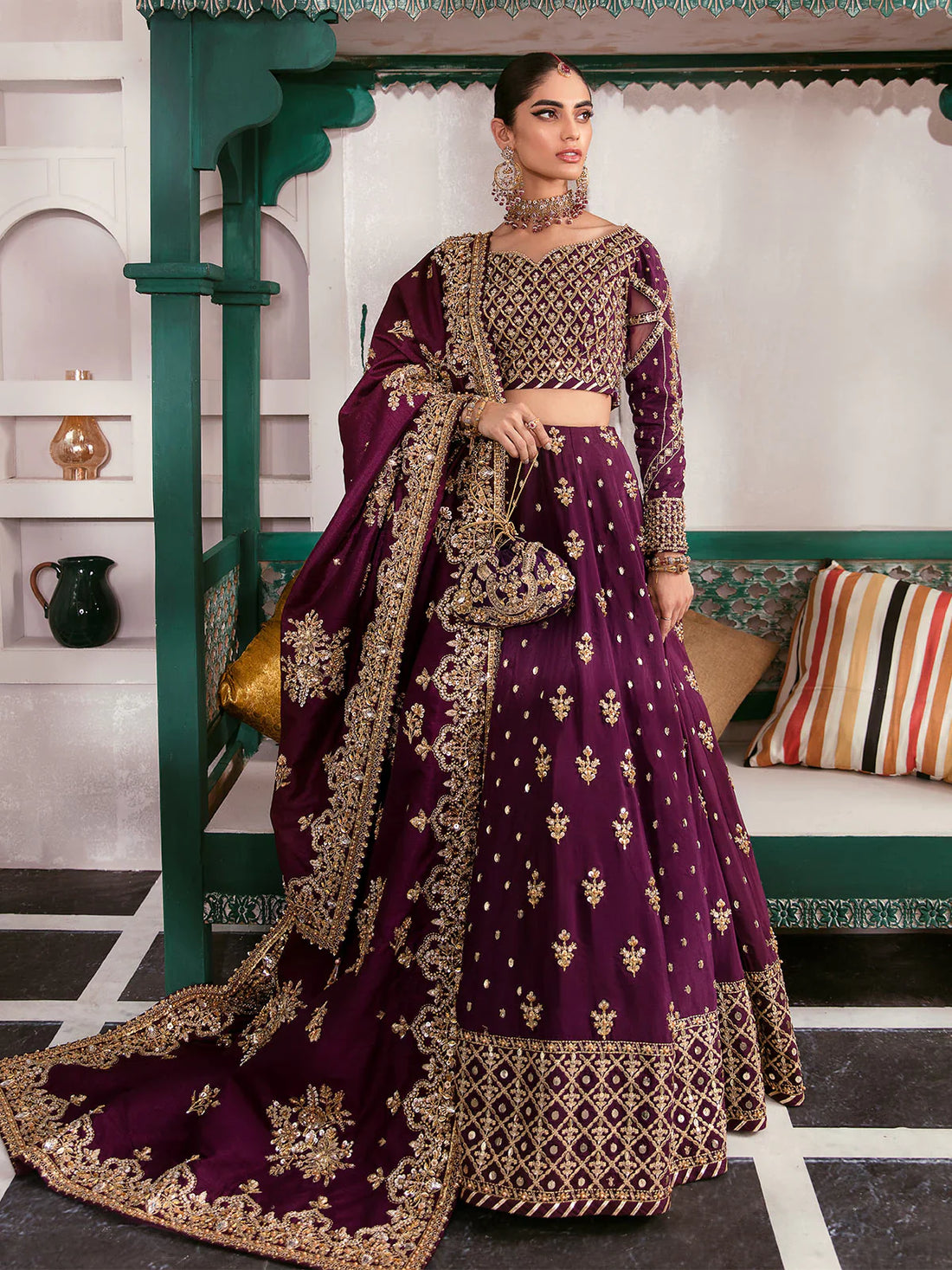 Gulaal | Zaryaab Wedding Formals Collection | Shazminah GL-WS-22V1-31 - House Of Hania