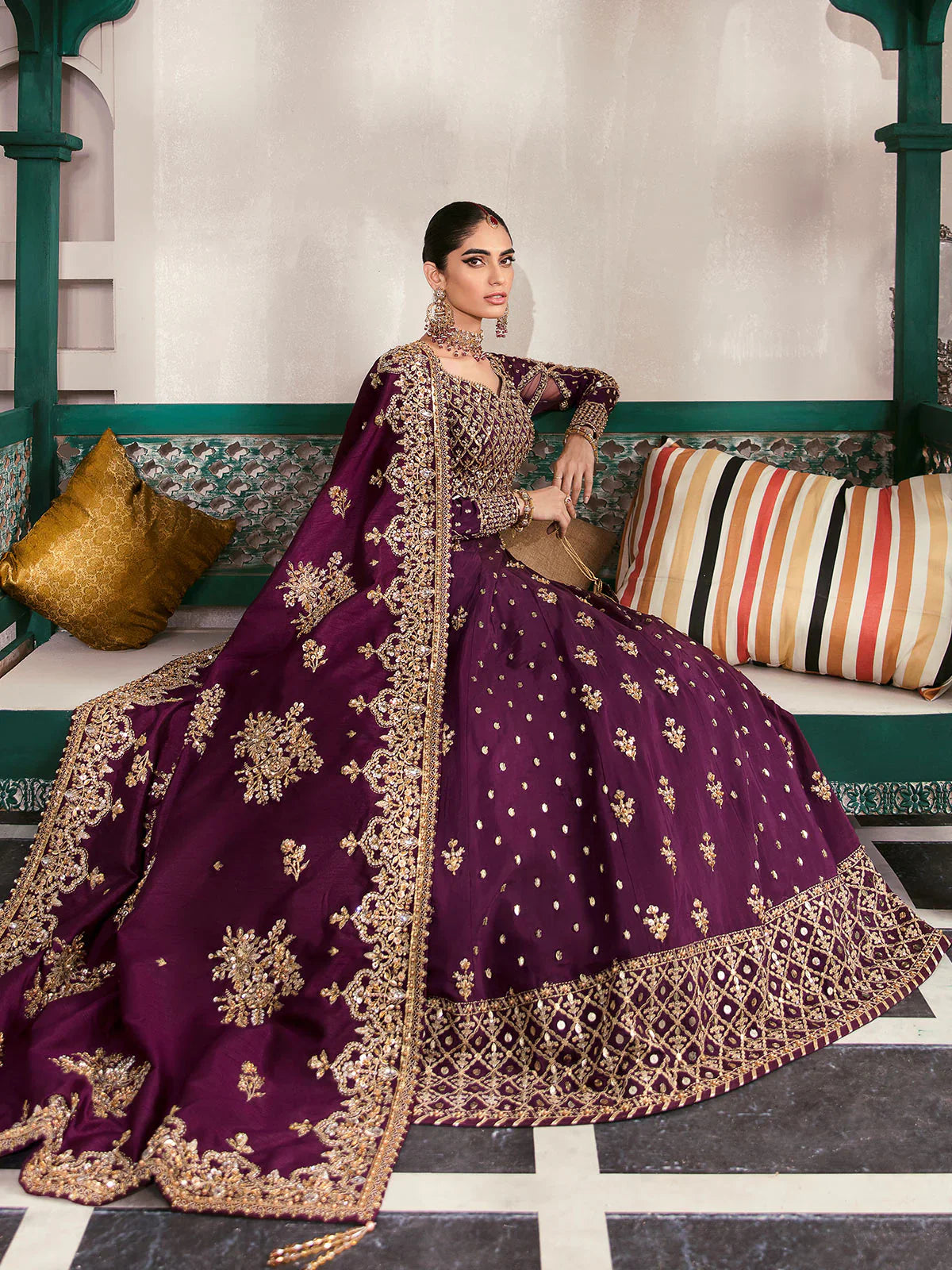 Gulaal | Zaryaab Wedding Formals Collection | Shazminah GL-WS-22V1-31 - House Of Hania