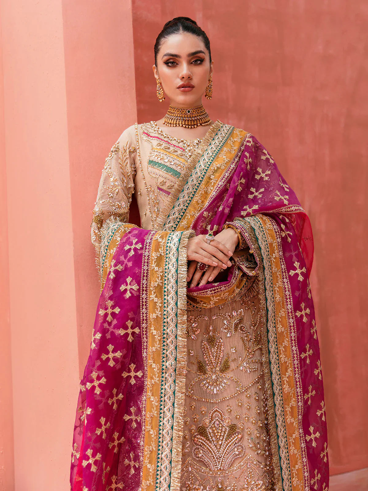 Gulaal | Zaryaab Wedding Formals Collection | Zohal GL-WS-22V1-26 - House Of Hania