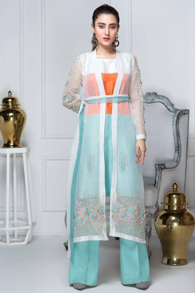 Hana | Eclectic Ready to Wear | Aqua Marine - House Of Hania