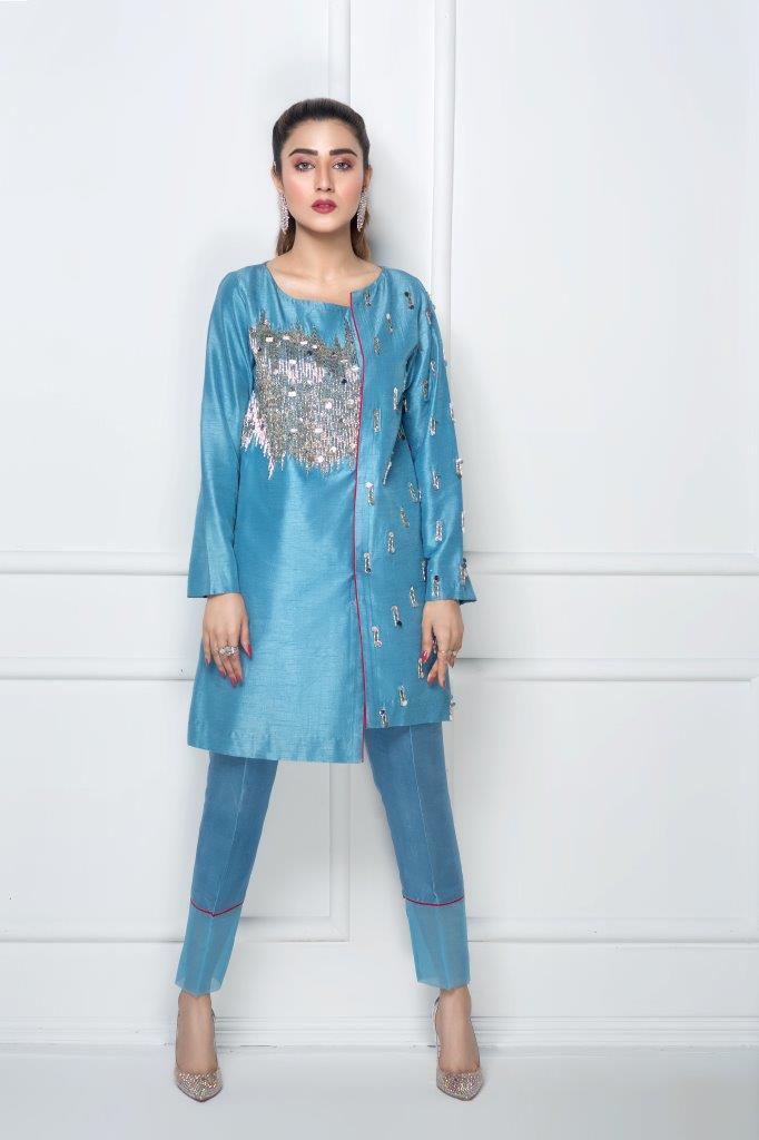 Hana | Eclectic Ready to Wear | Cerulian Spark - House Of Hania