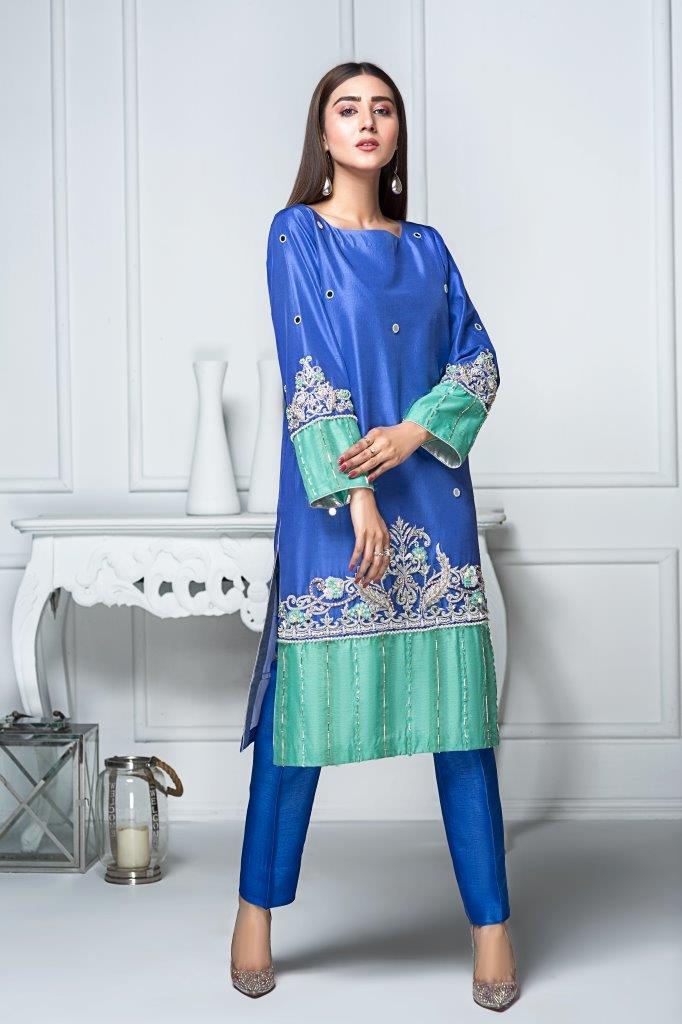 Hana | Eclectic Ready to Wear | Sapphire Twinkle - House Of Hania