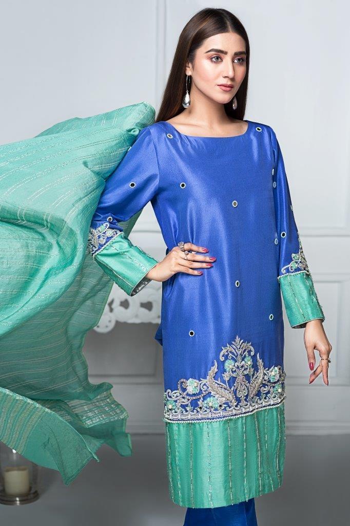Hana | Eclectic Ready to Wear | Sapphire Twinkle - House Of Hania