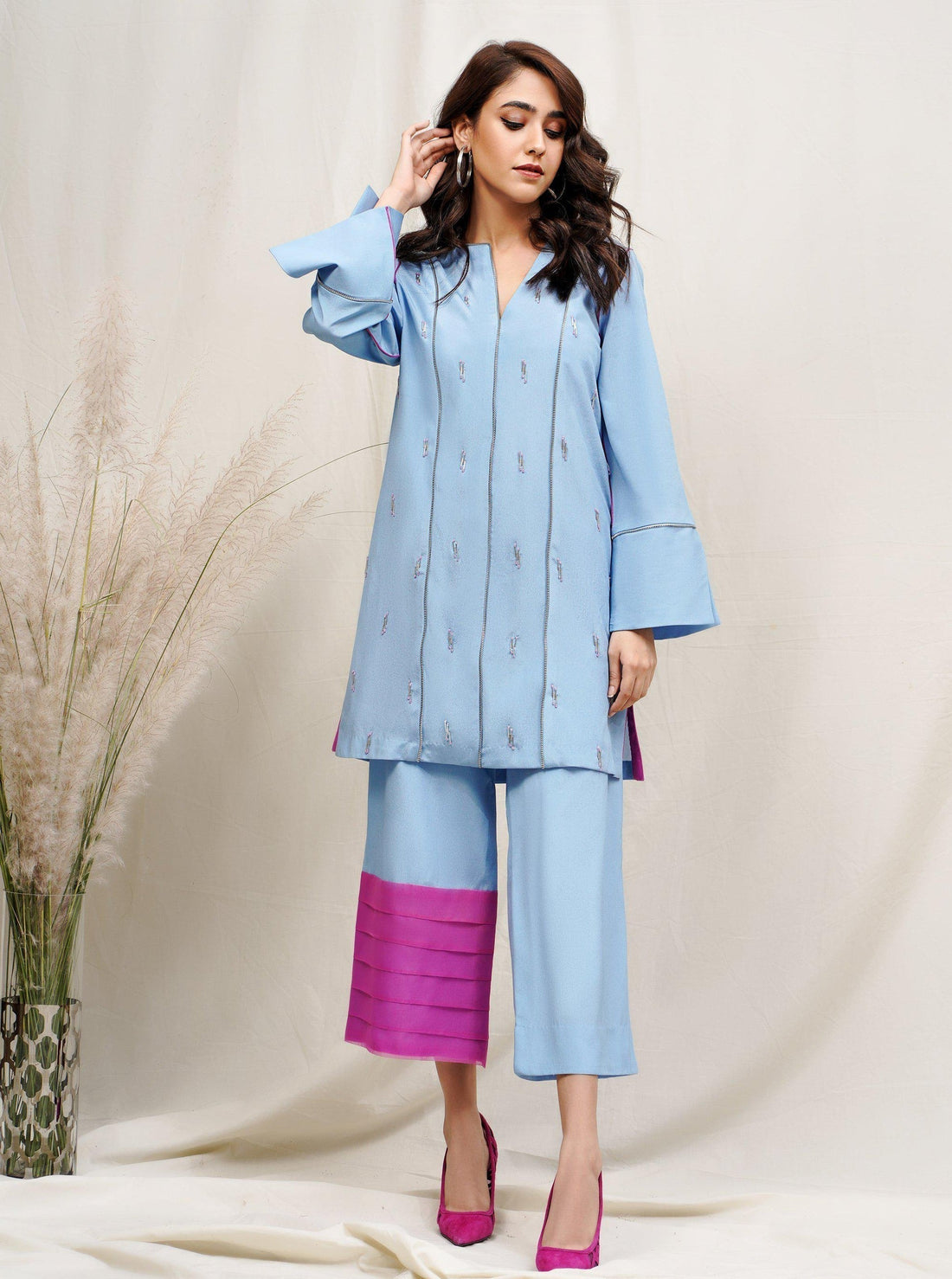 Hana | Rococo Ready to Wear | Flawless Fuschia (ROCOB-06) - House Of Hania
