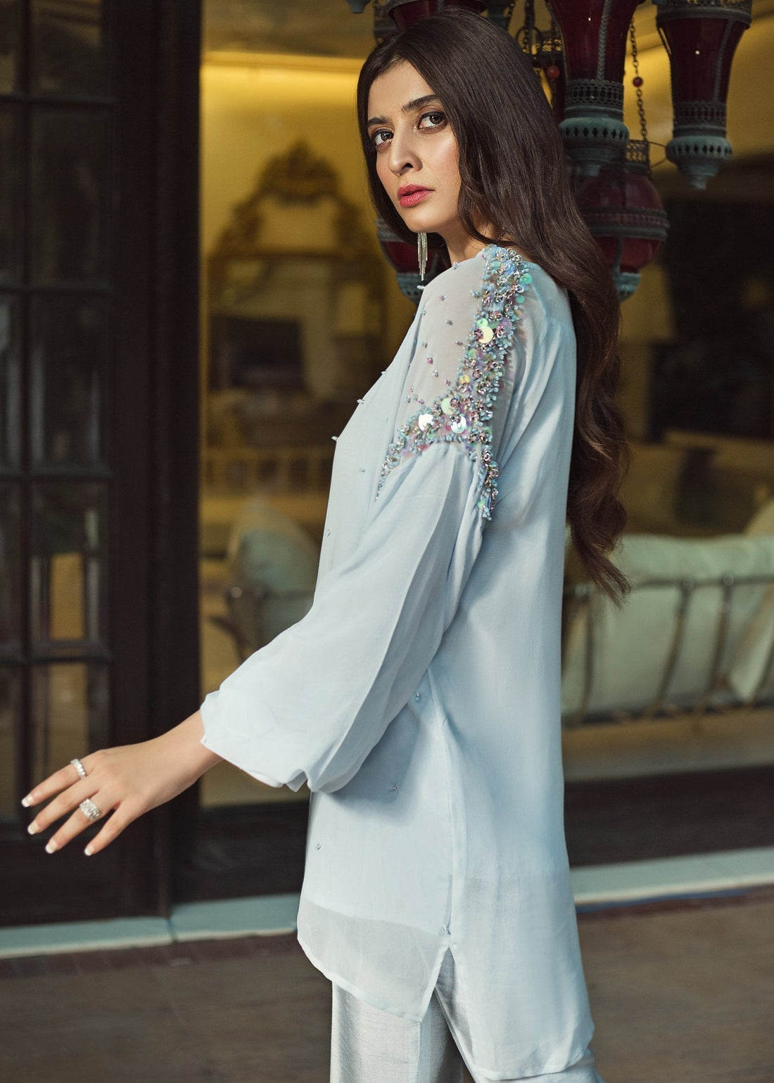 Hana | Serendipity Ready to Wear | Blue Berry Swirl - House Of Hania