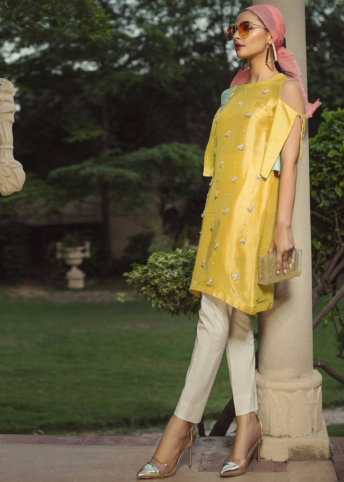 Hana | Serendipity Ready to Wear | Mango Slime - House Of Hania