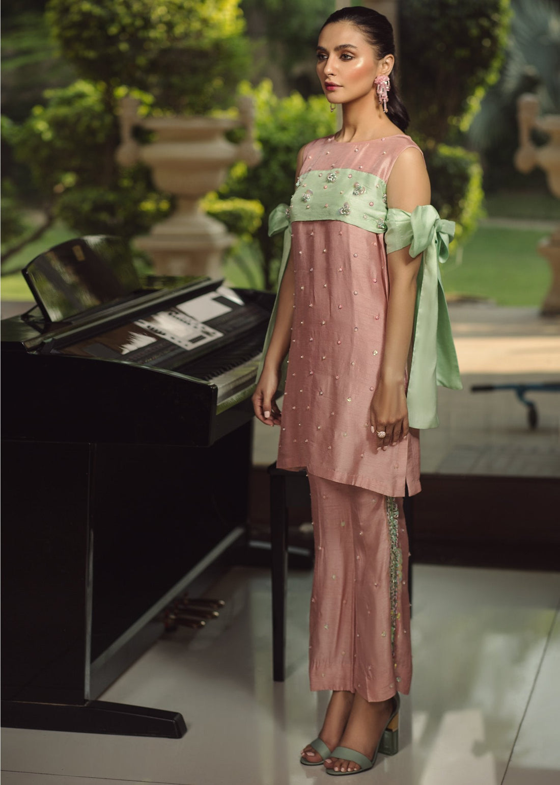 Hana | Serendipity Ready to Wear | Pistachio - House Of Hania