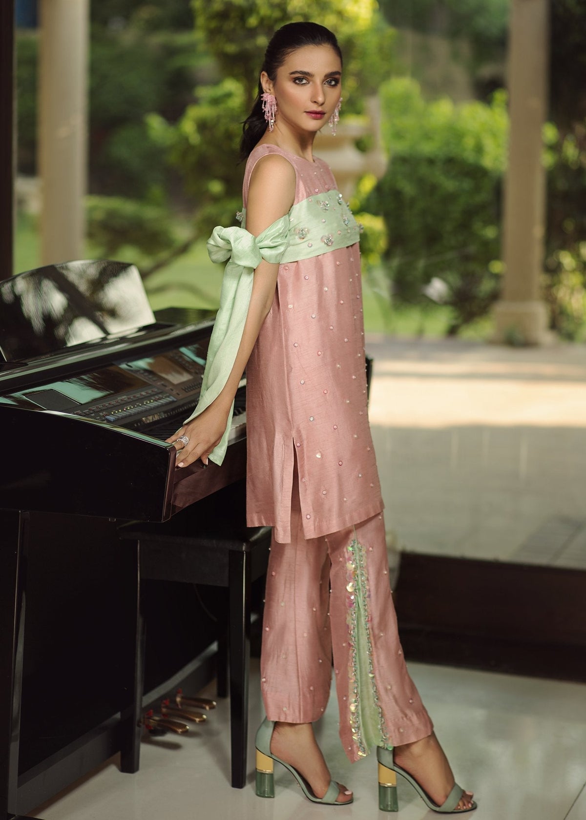 Hana | Serendipity Ready to Wear | Pistachio - House Of Hania