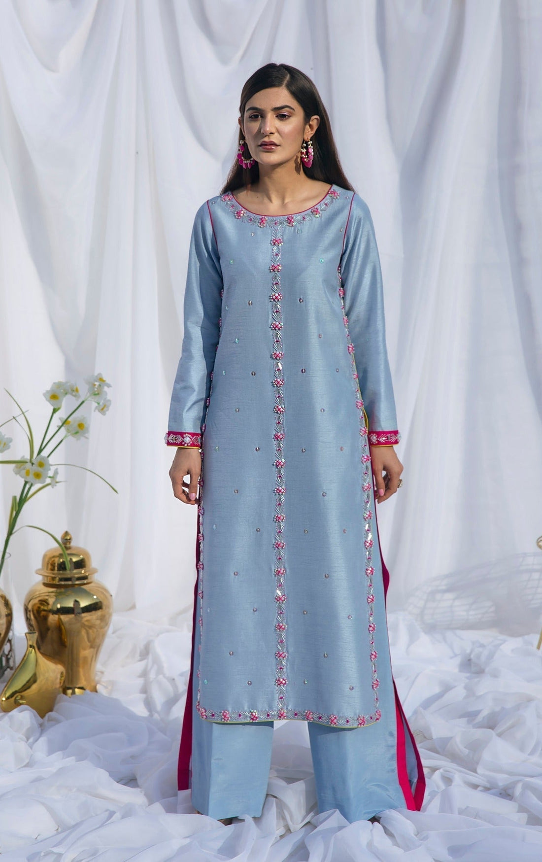 Hana | Viridity Ready to Wear | Carolina-VRT-006 - House Of Hania