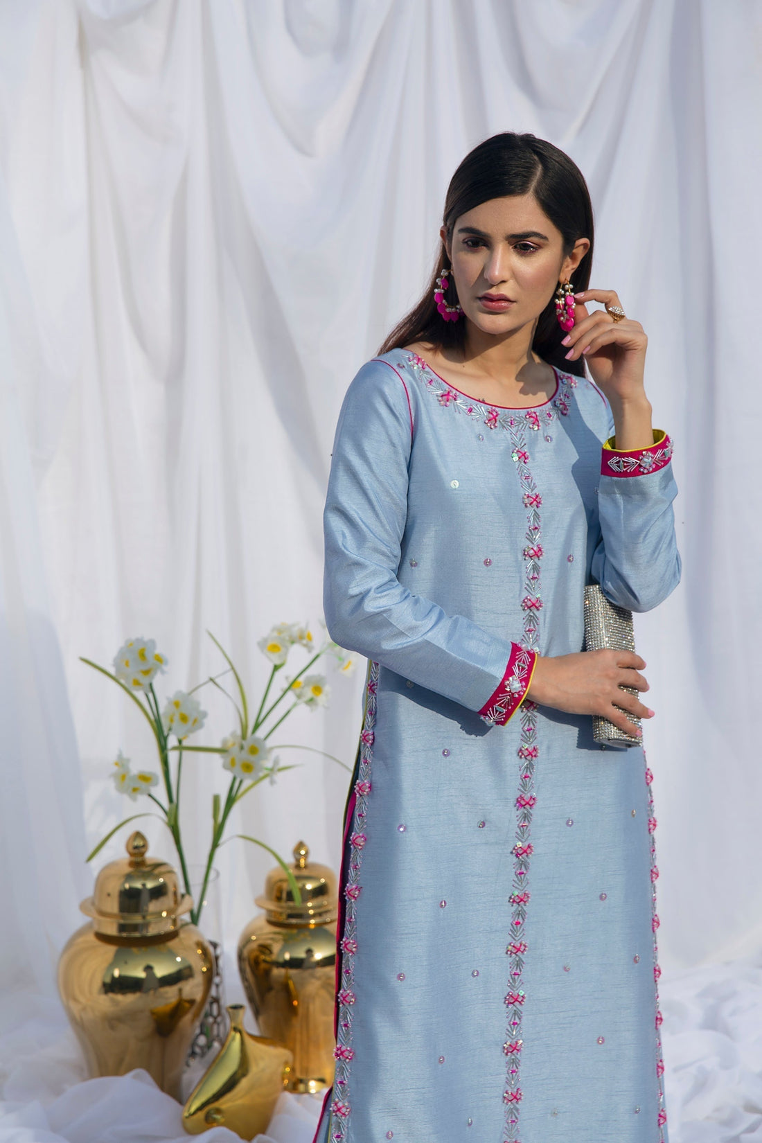 Hana | Viridity Ready to Wear | Carolina-VRT-006 - House Of Hania