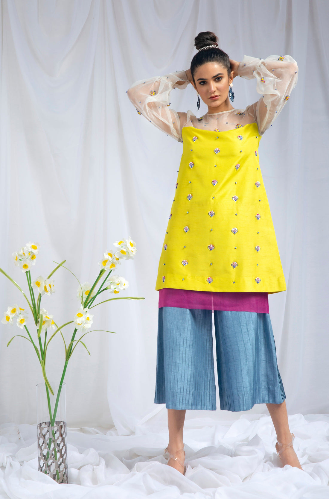 Hana | Viridity Ready to Wear | Citrus Twist -VRT-011 - House Of Hania