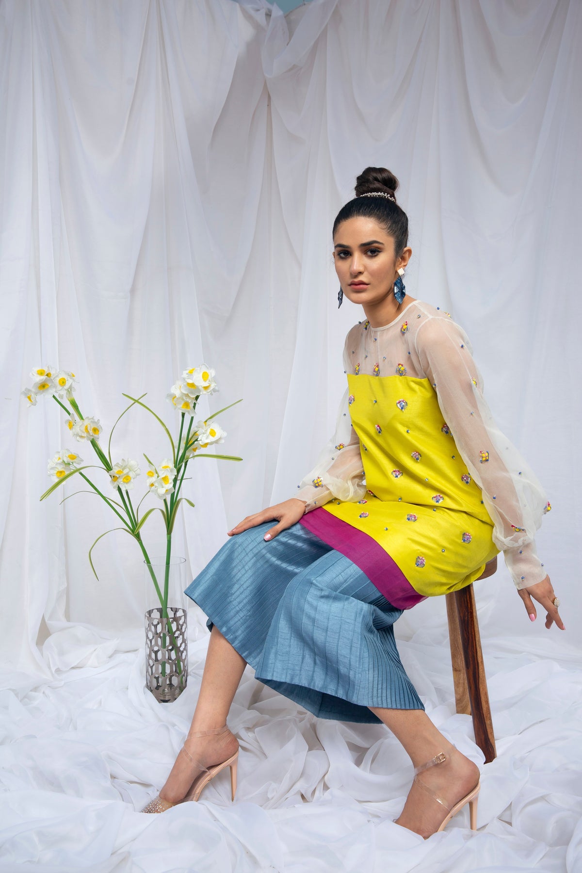 Hana | Viridity Ready to Wear | Citrus Twist -VRT-011 - House Of Hania