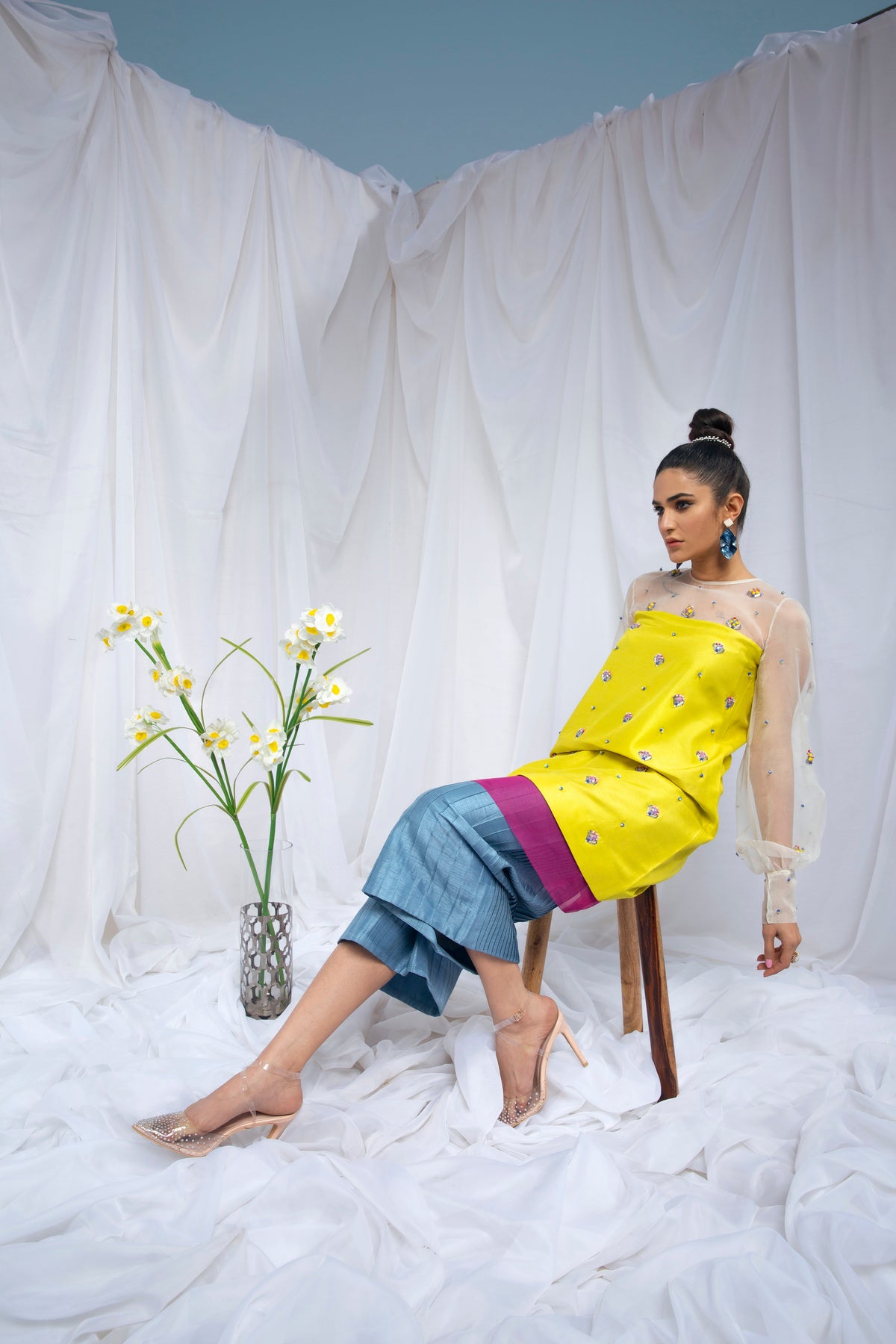 Hana | Viridity Ready to Wear | Citrus Twist -VRT-011 - House Of Hania
